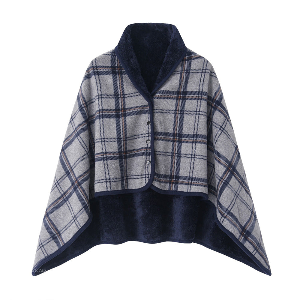 Soft Polyester Dual-Purpose Shawl Blanket