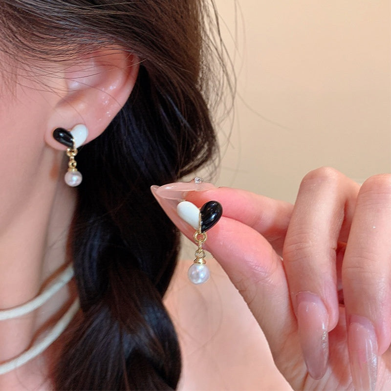 Pearl Geometric Earrings