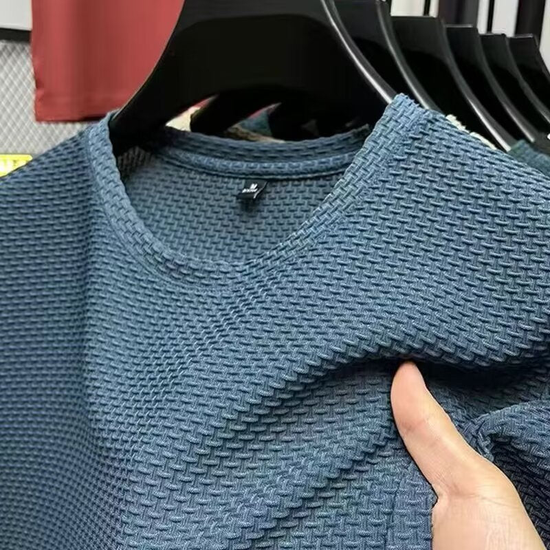 Ice silk short-sleeved T-shirt for men