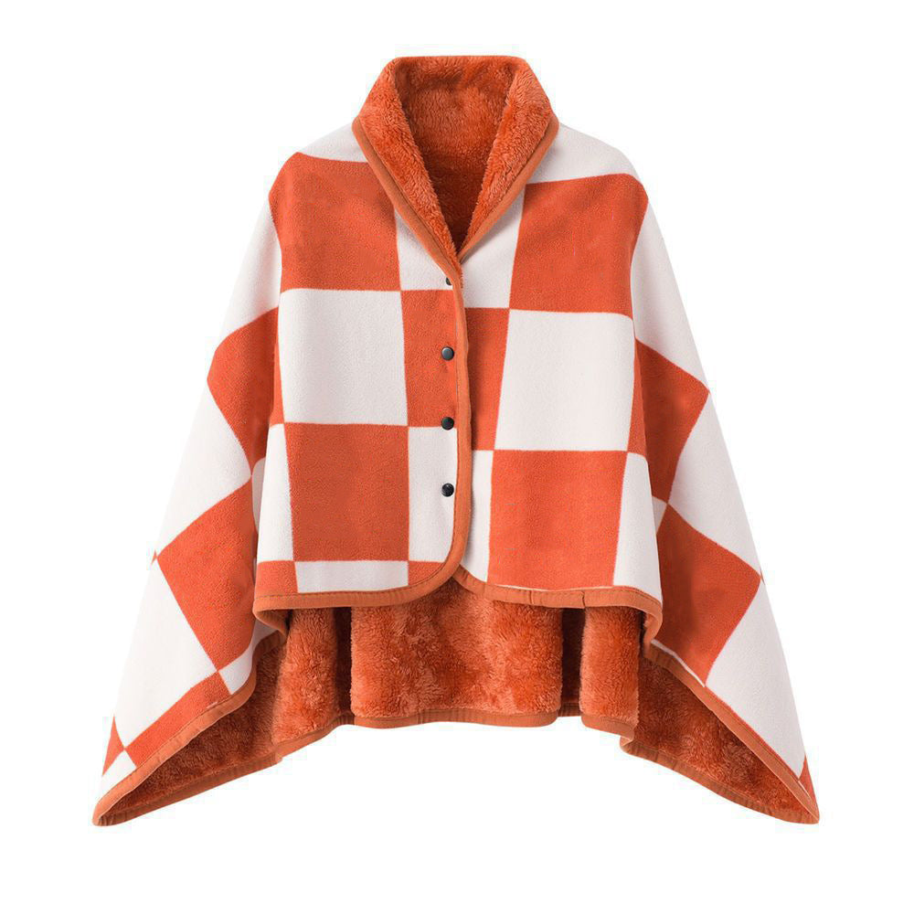 Soft Polyester Dual-Purpose Shawl Blanket