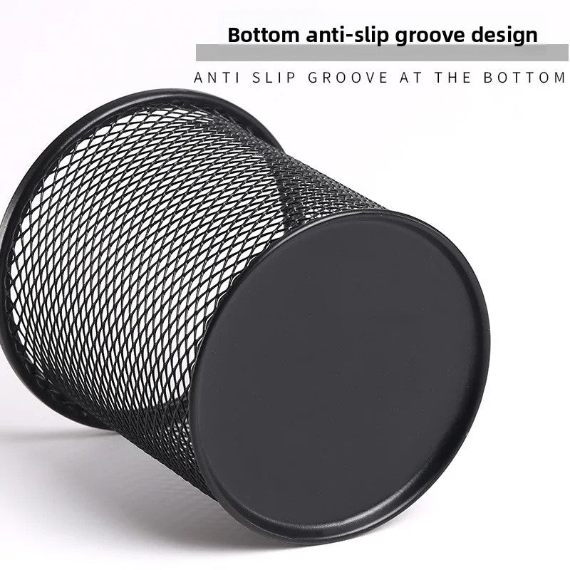 Desktop and Wall Mounted Metal Pen Holder