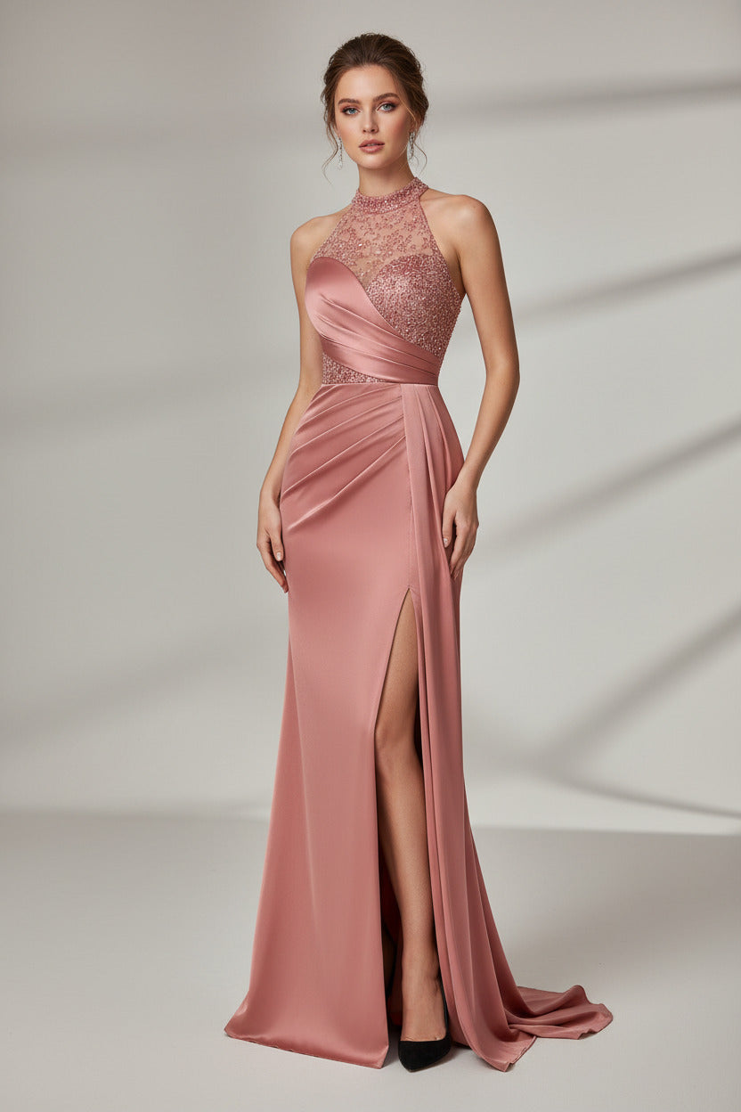 Lunara Halter Evening Gown