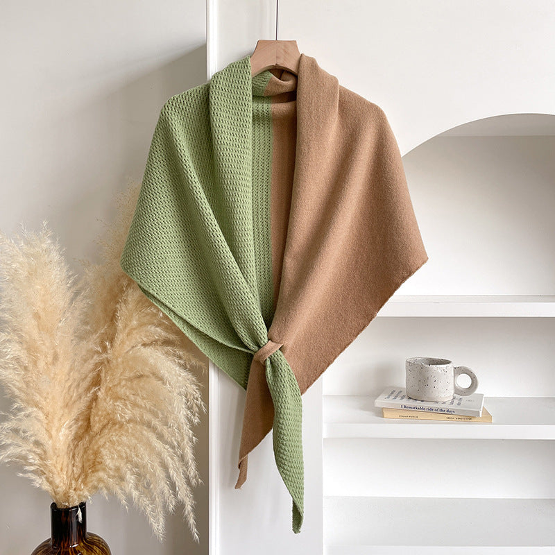 Soft Imitation Cashmere Triangle Shawl