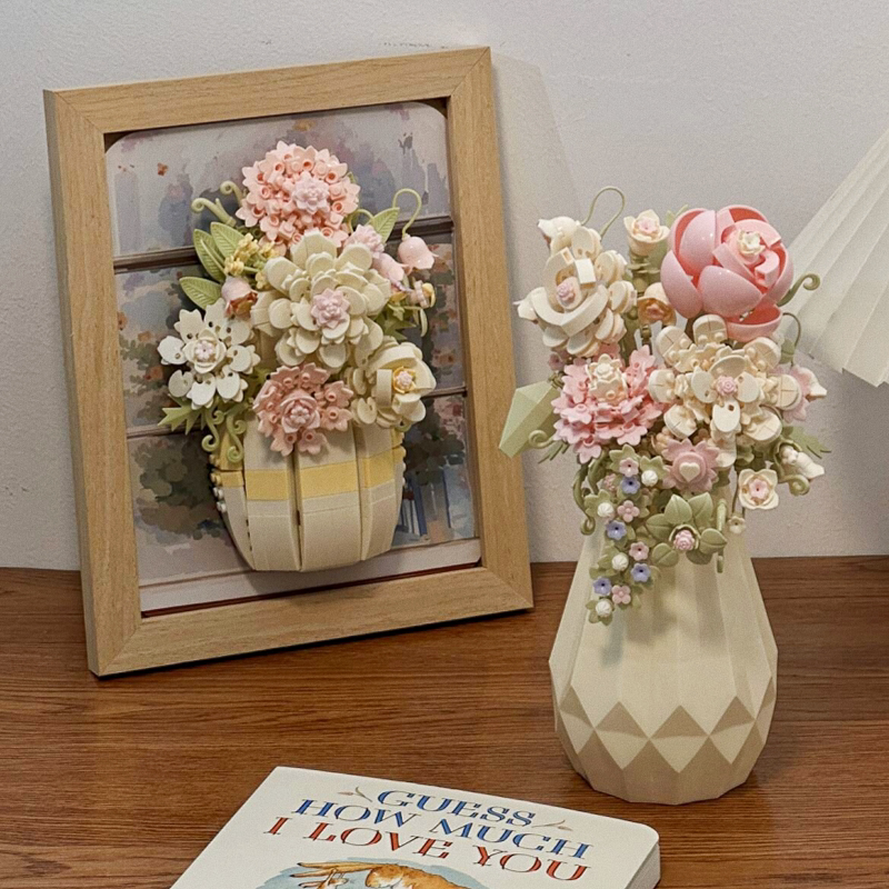 DIY Building Block Flower Bouquet