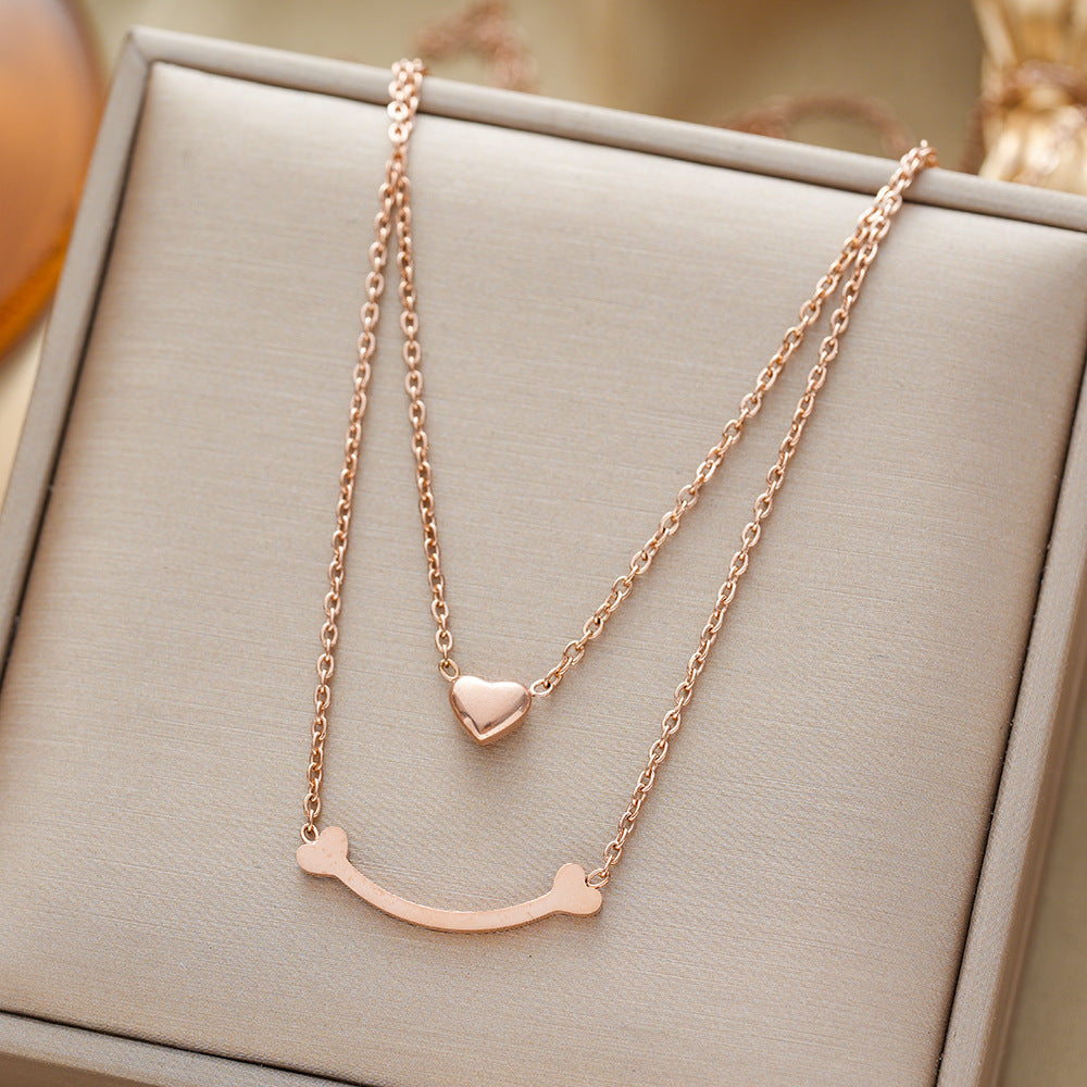 All-titanium steel necklace