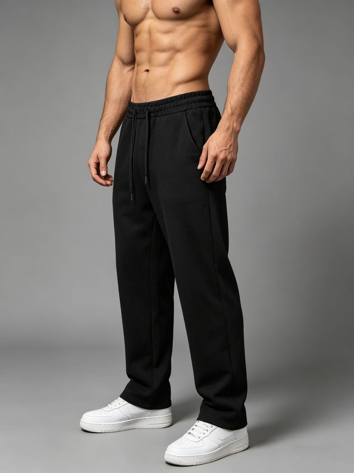 Men's Quick-Dry Cotton Sports Fitness Pants - Comfortable & Breathable
