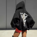 Back-printed hooded sweatshirt