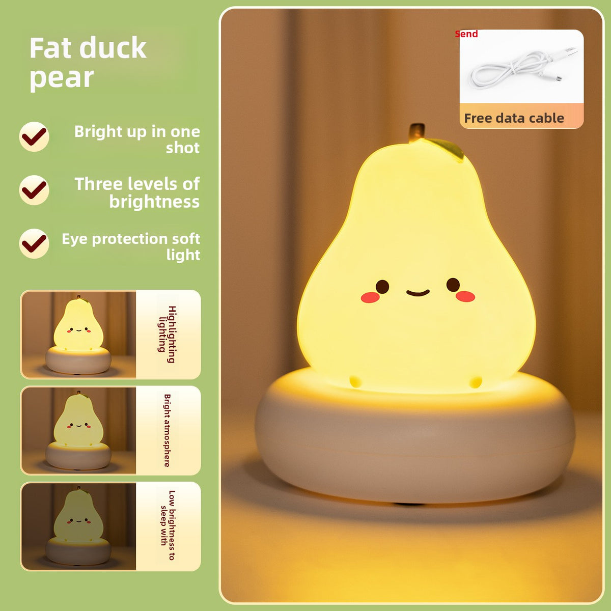 LED Nightlight Sleep Lamp Bedroom Bedside Lamp