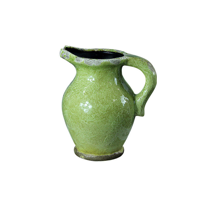 Azure Echo Irregular Ceramic Vase