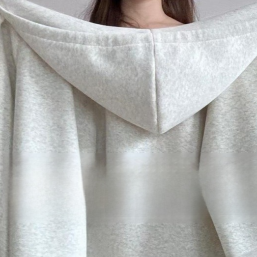 Womens Loose Fit Hooded Jacket