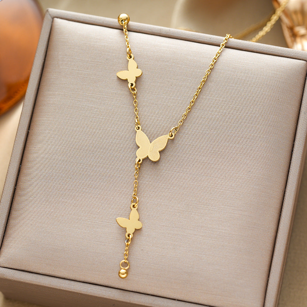 All-titanium steel necklace