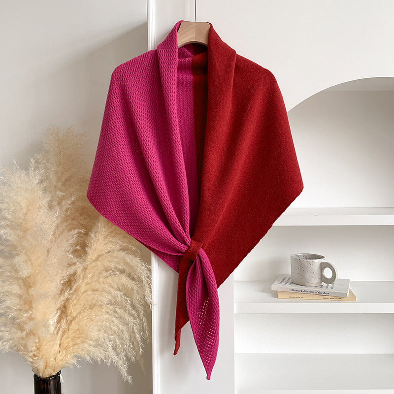 Soft Imitation Cashmere Triangle Shawl