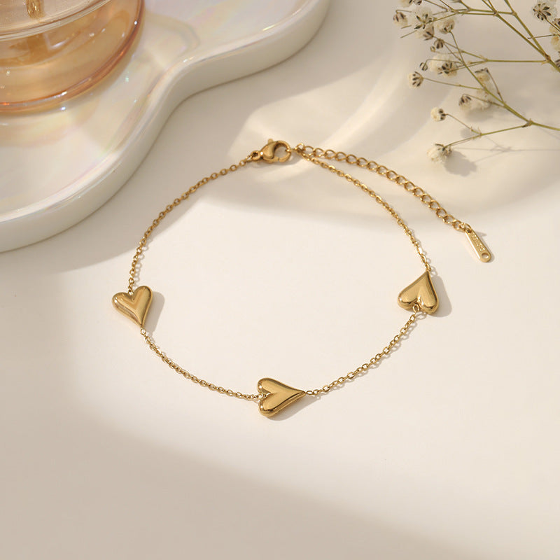 Fashion Titanium Steel Ankle Chain with Tassel