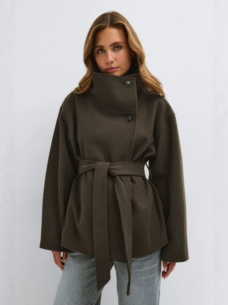 Verso Wool Blend Reversible Coat