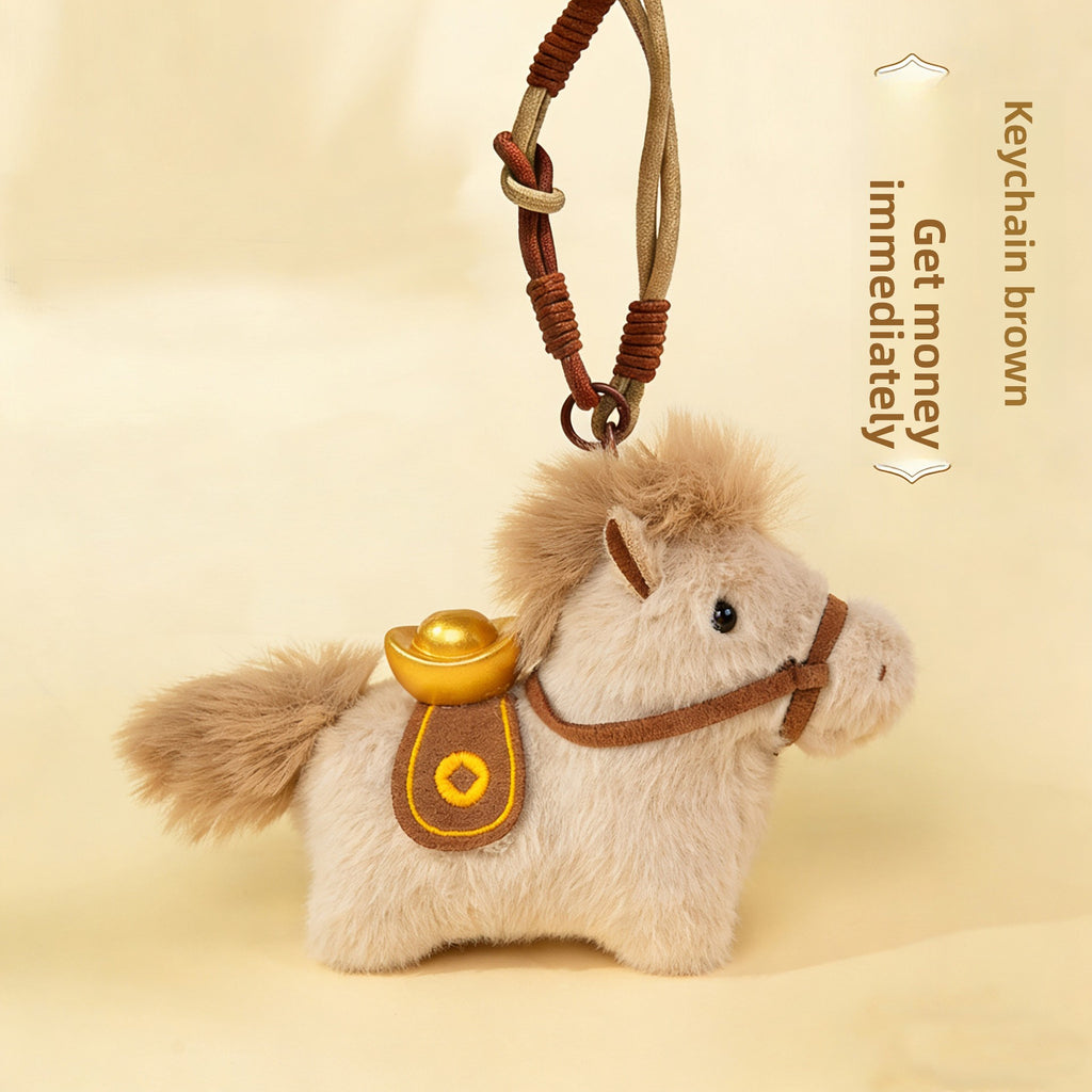 Cute Plush Pony Doll Keychain
