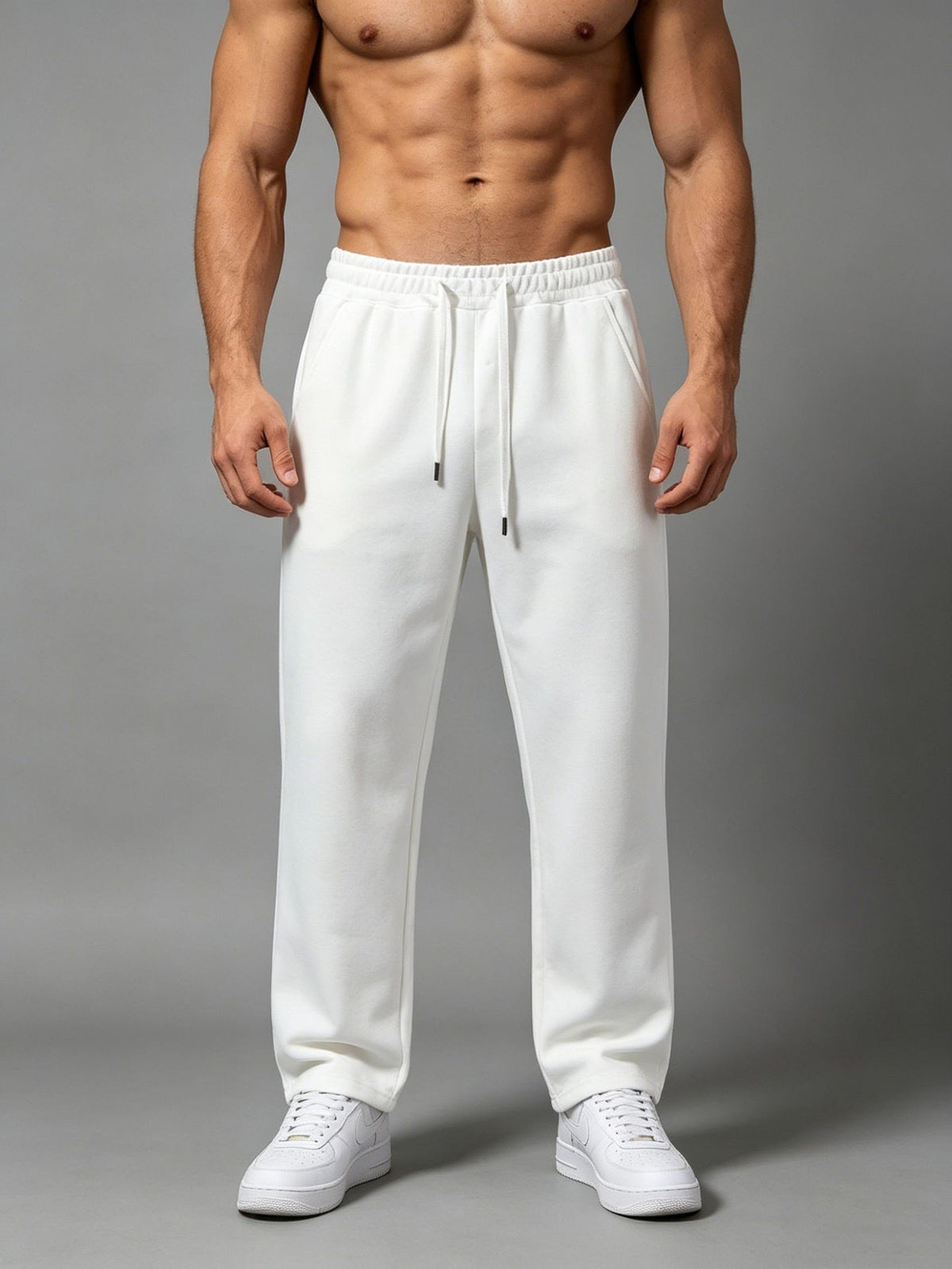 Men's Quick-Dry Cotton Sports Fitness Pants - Comfortable & Breathable