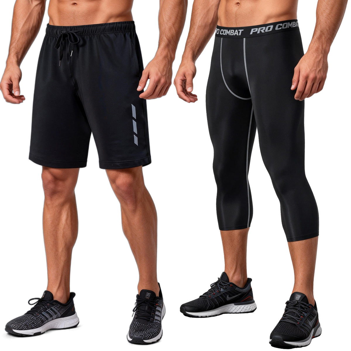 Mens Quick-Dry Elastic Training Shorts - Lightweight & Breathable