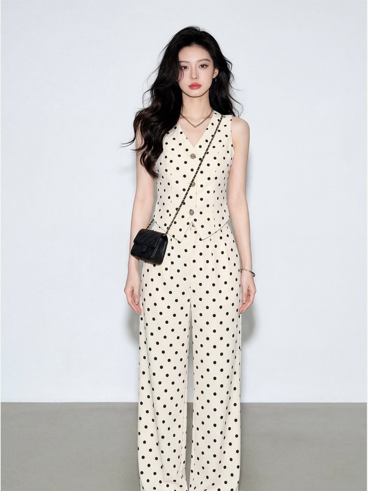 Polka dot vest and pants