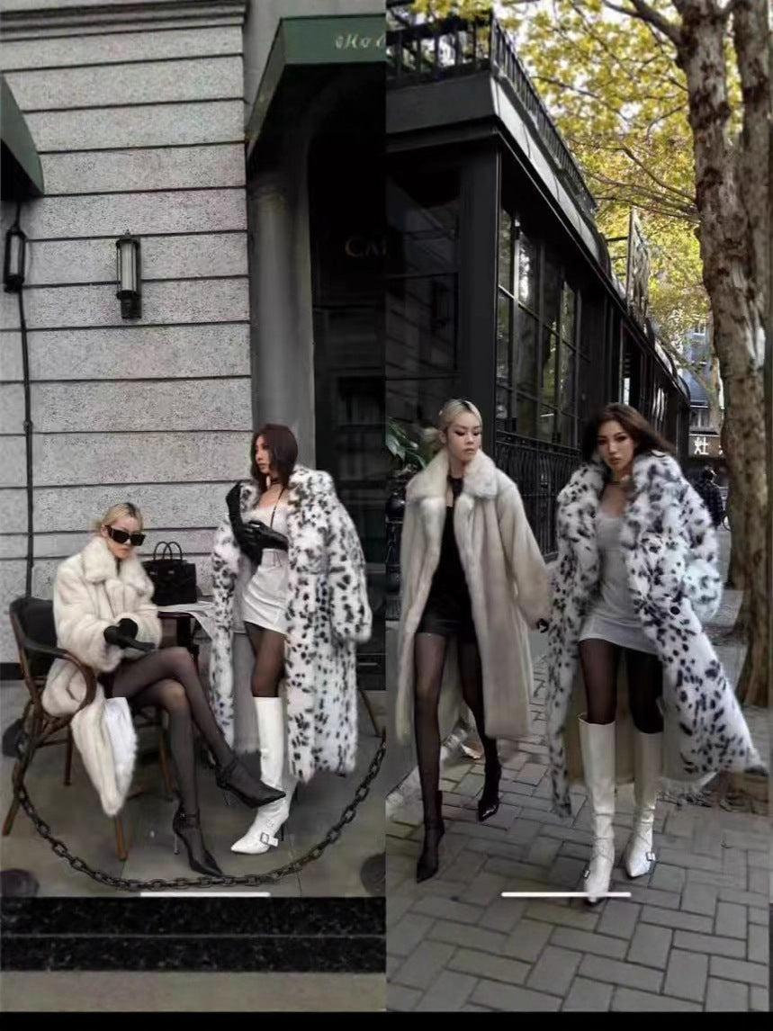 Women's Plus Size Fur Coat