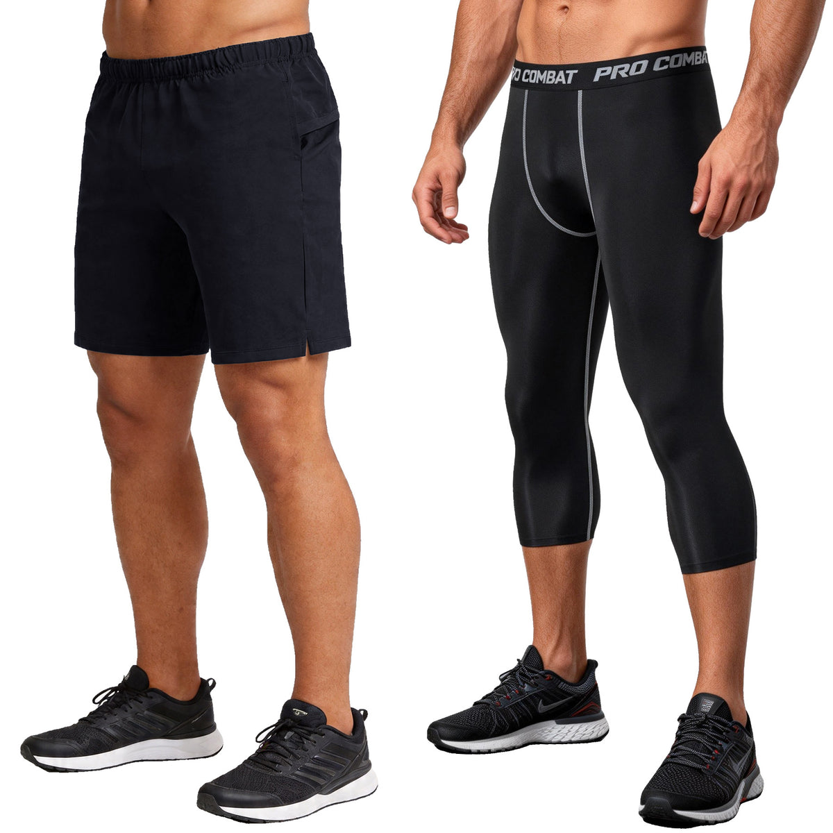 Mens Quick-Dry Elastic Training Shorts - Lightweight & Breathable
