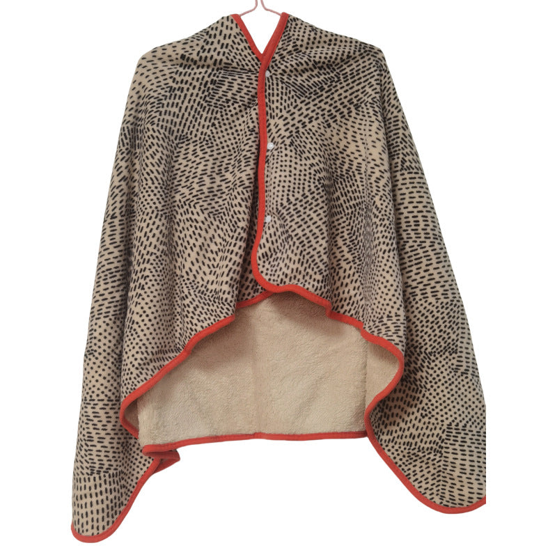 Soft Polyester Dual-Purpose Shawl Blanket