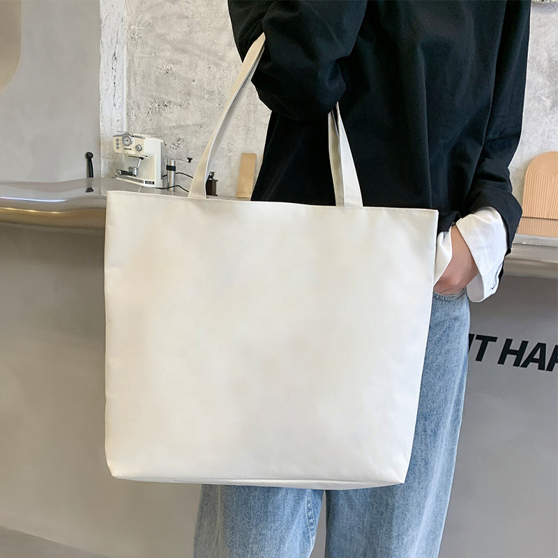 Canvas Tote Bag with Trendy Prints