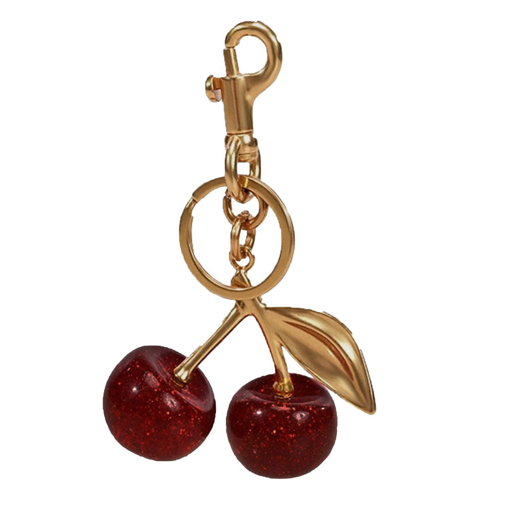 GleamCherry Resin Keychain Charm