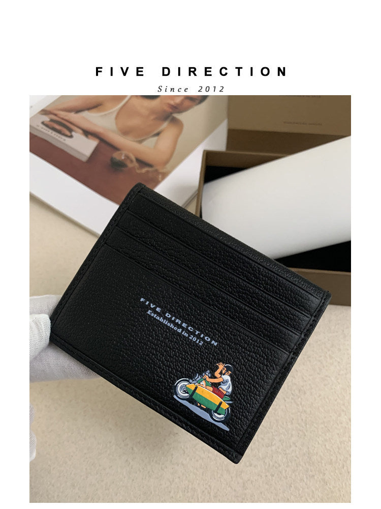 5 Direction Leather Card Holder