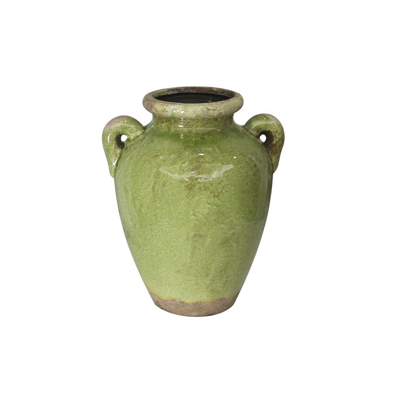 Azure Echo Irregular Ceramic Vase