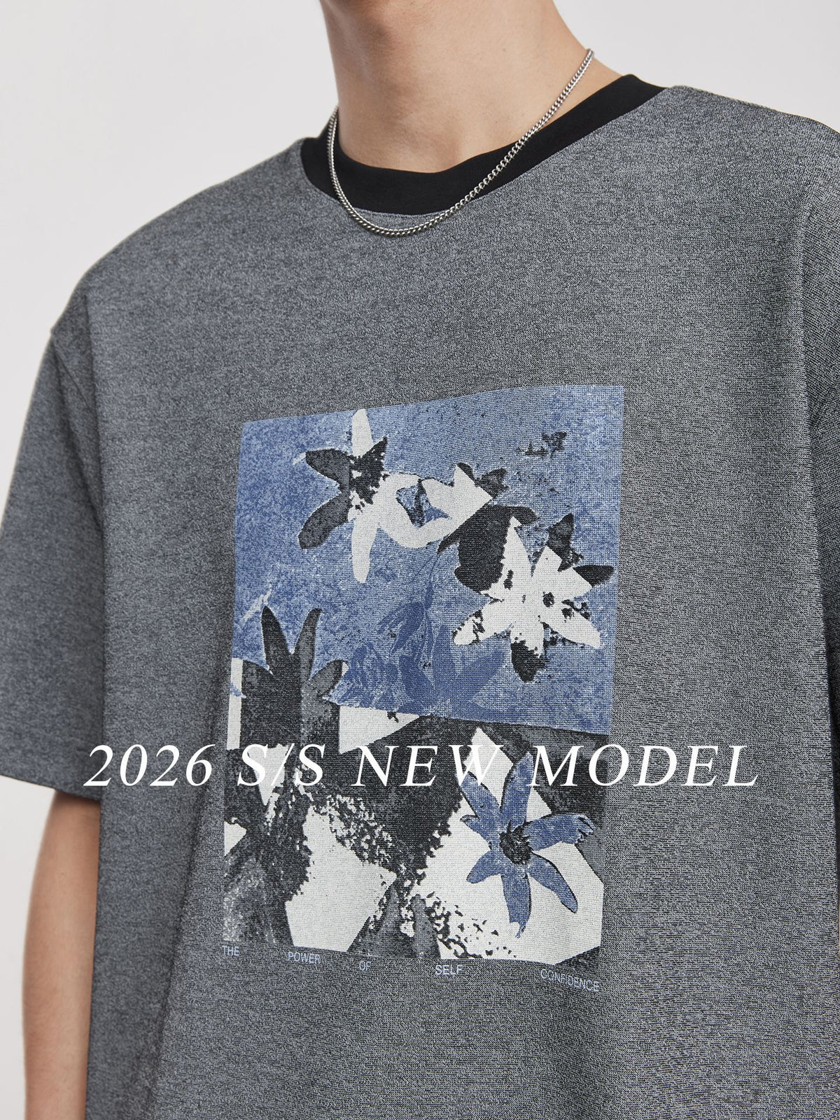 Teem Cotton Blend T-Shirt with Artistic Print and Loose Fit