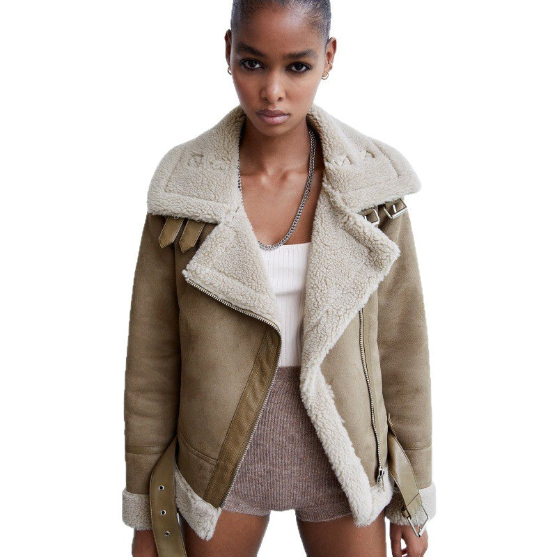 Womens Faux Leather Jacket