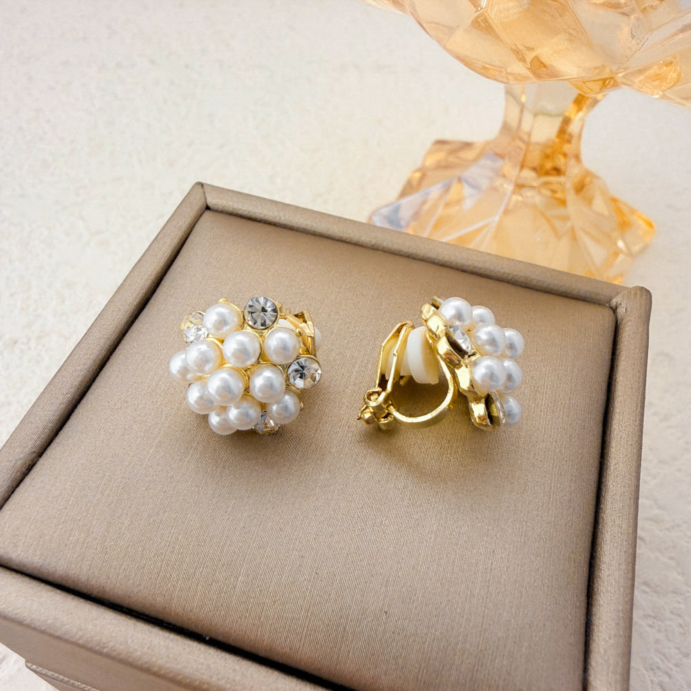Lustrelace Pearl Ear Clips