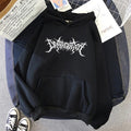 Fleece-lined hooded sweatshirt