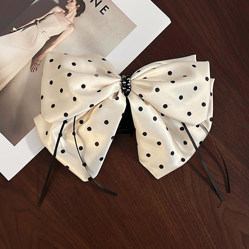Elegant Bow Crystal Hair Claw Clip