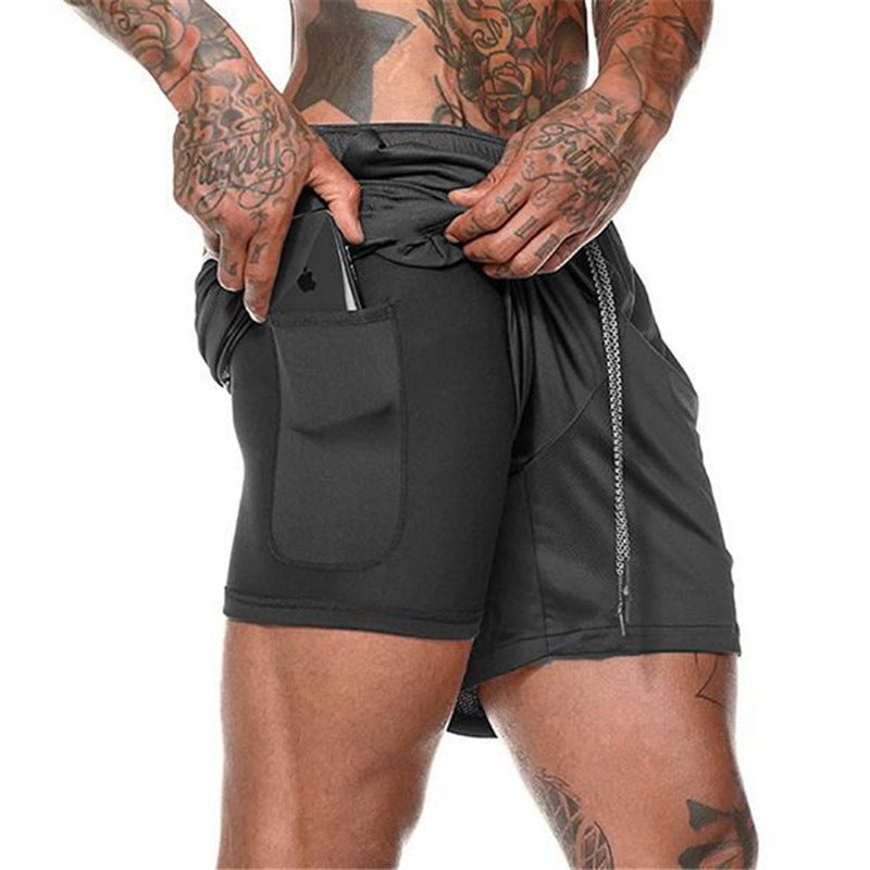 Mens Quick-Dry Sports Shorts with Breathable, Flexible Fit