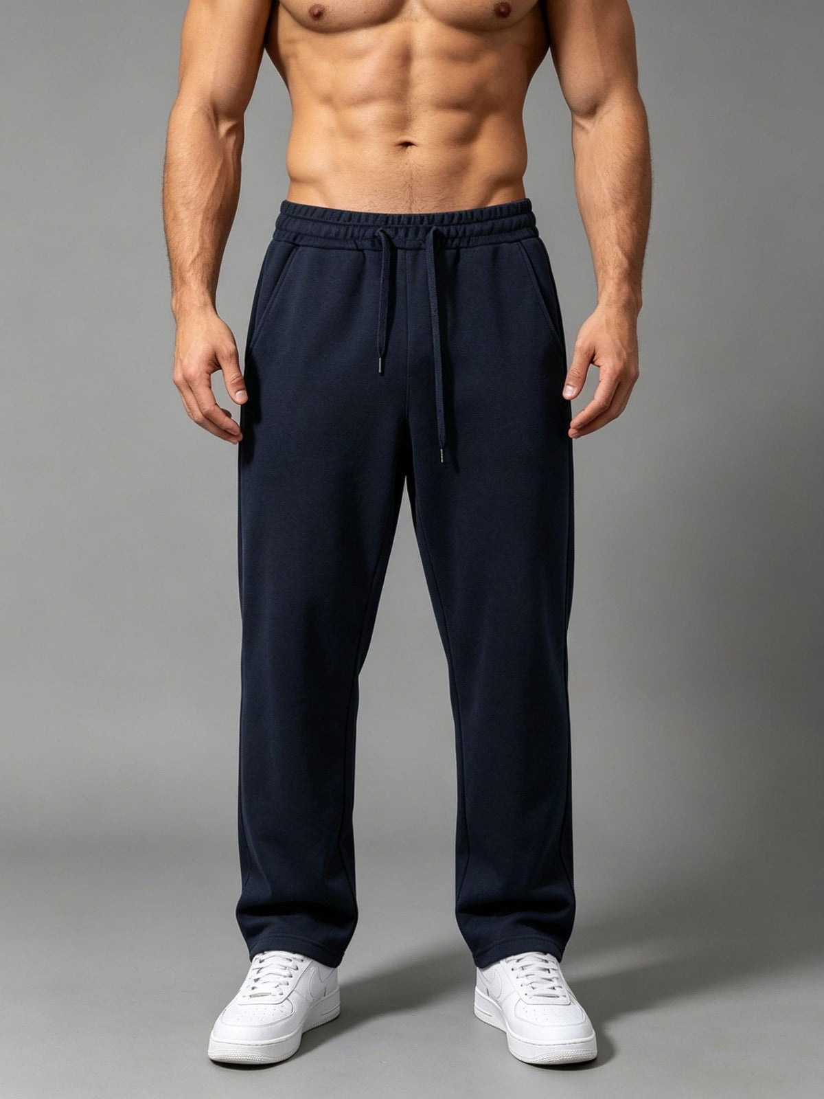 Men's Quick-Dry Cotton Sports Fitness Pants - Comfortable & Breathable