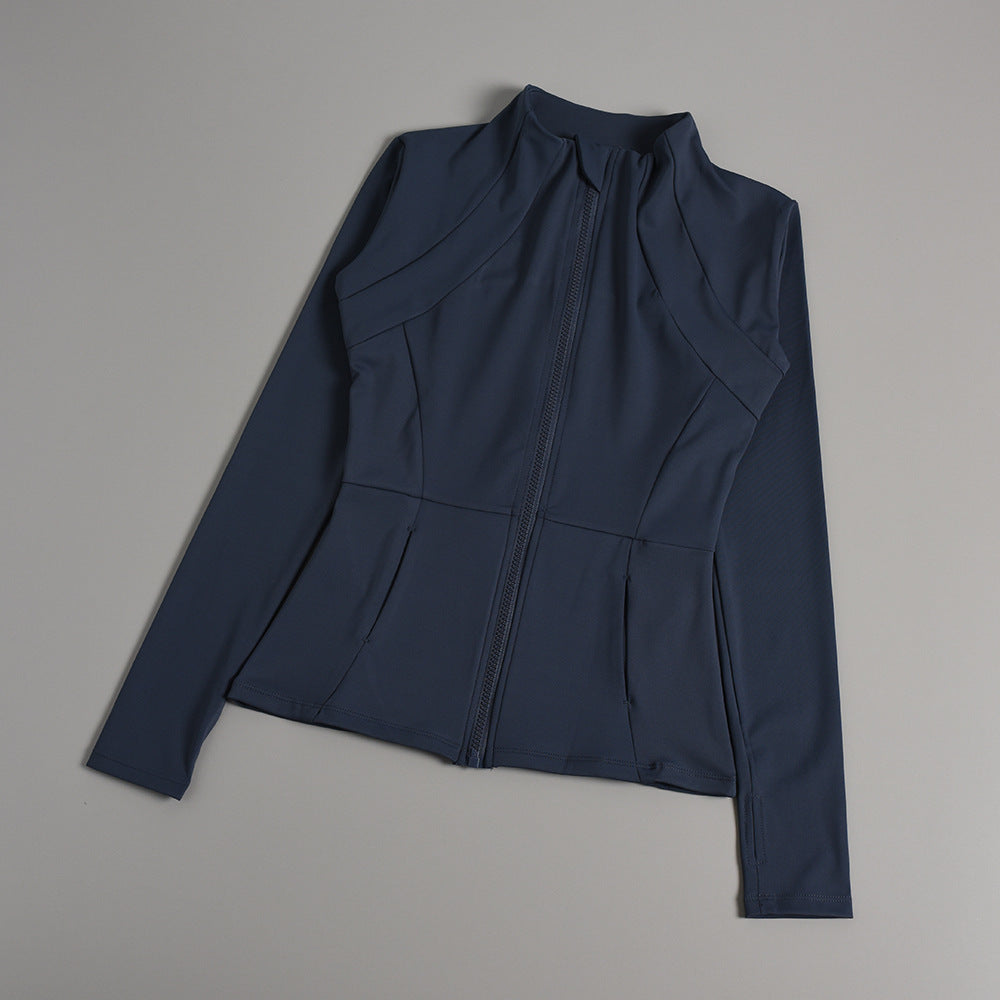 Women's Slim Fit Yoga Jacket with Zipper