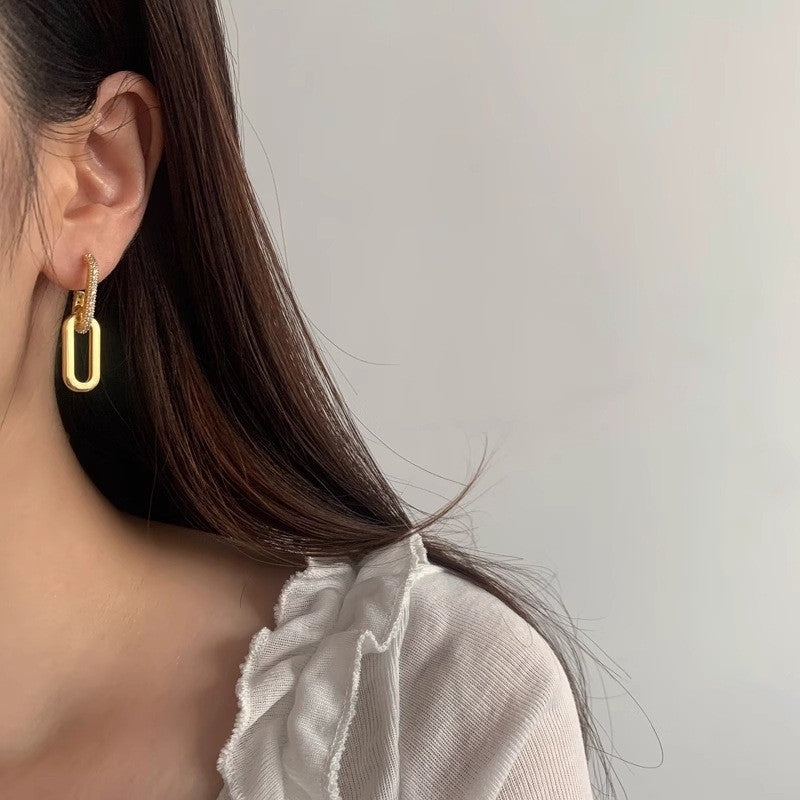 Linea Geometric Metal Earrings