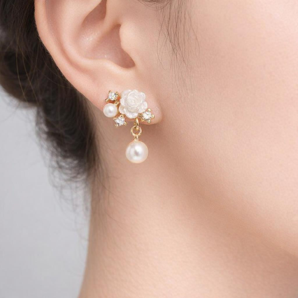 Sophisticated Pearl Ear Clips 7385 for Refined Taste